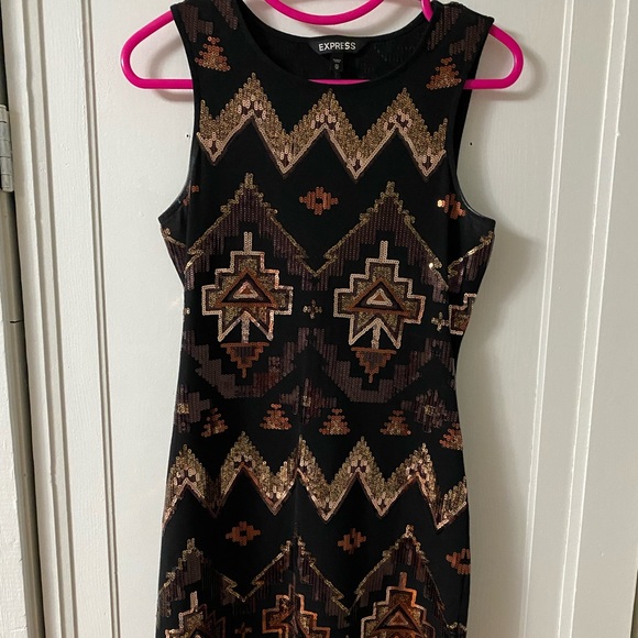 Express Sequin Mini Dress - Picture 1 of 7